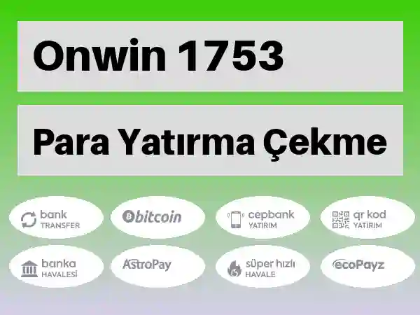 Onwin Mobil Para yatırma ve çekme 1753